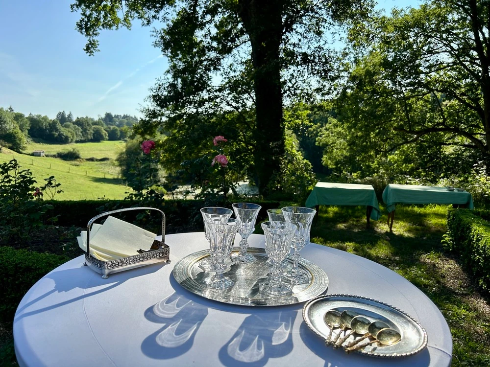 dîner extérieur château