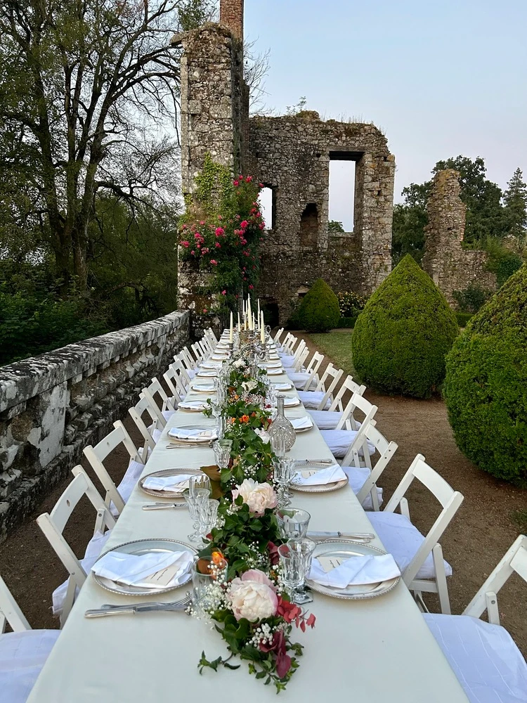 mariage extérieur château