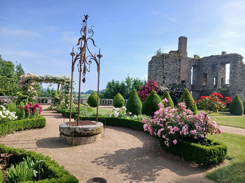 jardins fleuris du château