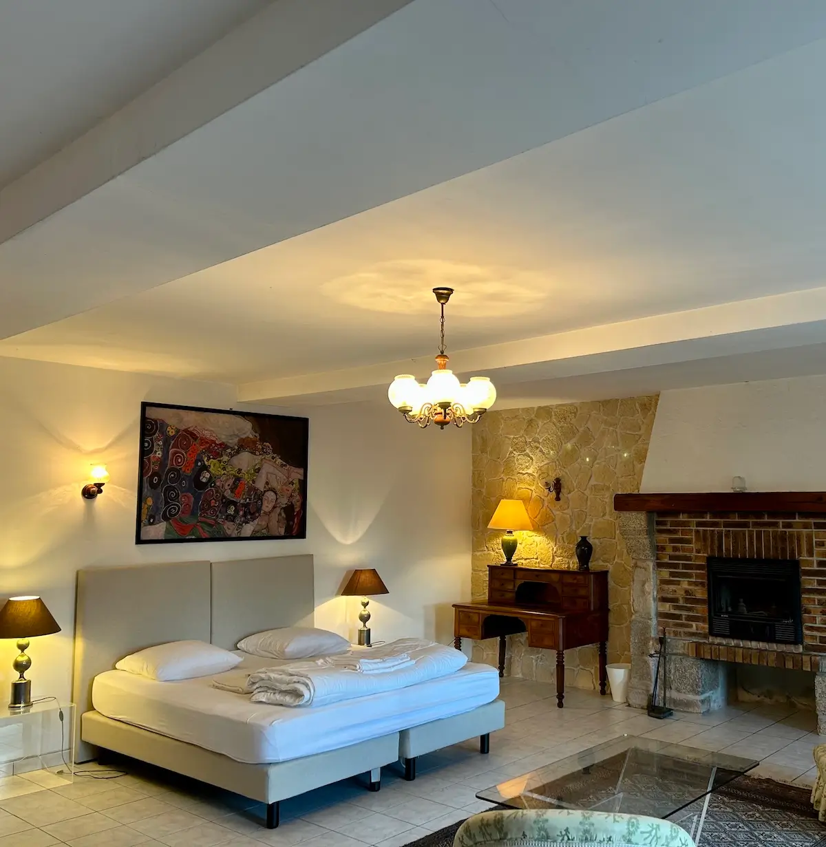 chambre lit double le logis