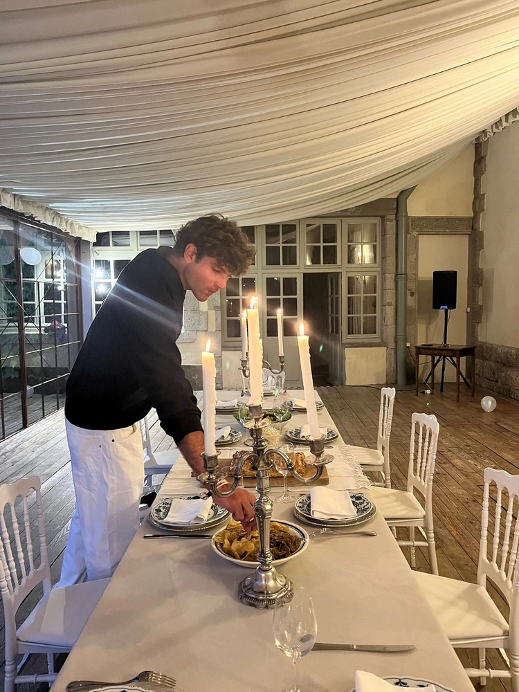 dîner privé salle château